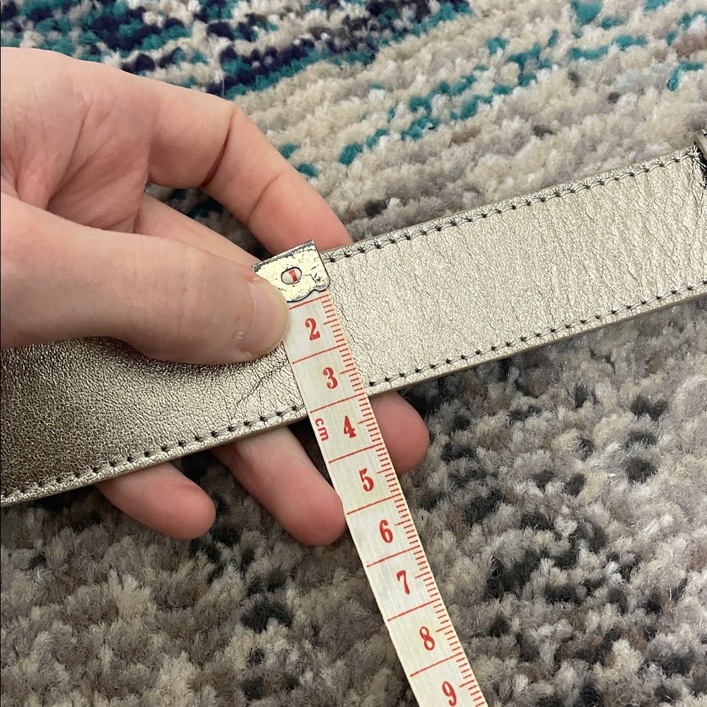 Burberry Metallic Belt London 36 90 made Italy leather - Picture 10 of 14